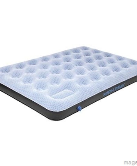 Materac Welurowy High Peak Double Comfort Plus szaro niebiesko czarny 40025