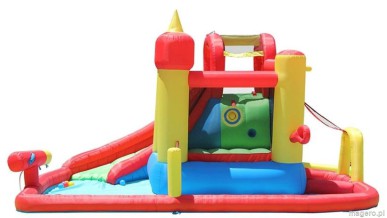 Dmuchany basen ze zjeżdżalnią i armatką - Funland - HappyHop KURIER GRATIS !!