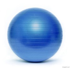 Piłka gimnastyczna BL003 55 cm niebieska z pompką