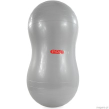 Piłka gimnastyczna Peanut Profit srebrna z pompką DK2107M EB FIT