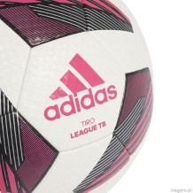 Piłka nożna adidas Tiro League TB biało-różowa FS0375