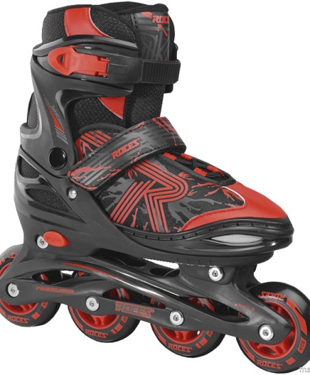 Łyżworolki Roces Jokey 3.0 Boy czarno-czerwone 400845 02