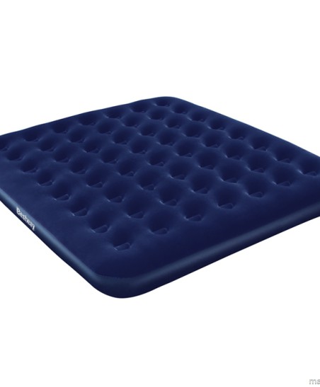 Materac welurowy Bestway King 203x183x22cm granatowy 67004 6249