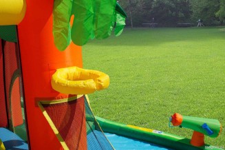 HappyHop wodny dmuchaniec - Tropikalna Wyspa na sucho i mokro KURIER GRATIS !!