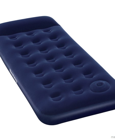 Materac welurowy Bestway Single z pompką 185x76x28cm 67223 6294