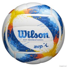 Piłka siatkowa Wilson Piłka siatkowa Wilson Avp Splatter biało-niebieska WTH30120XB