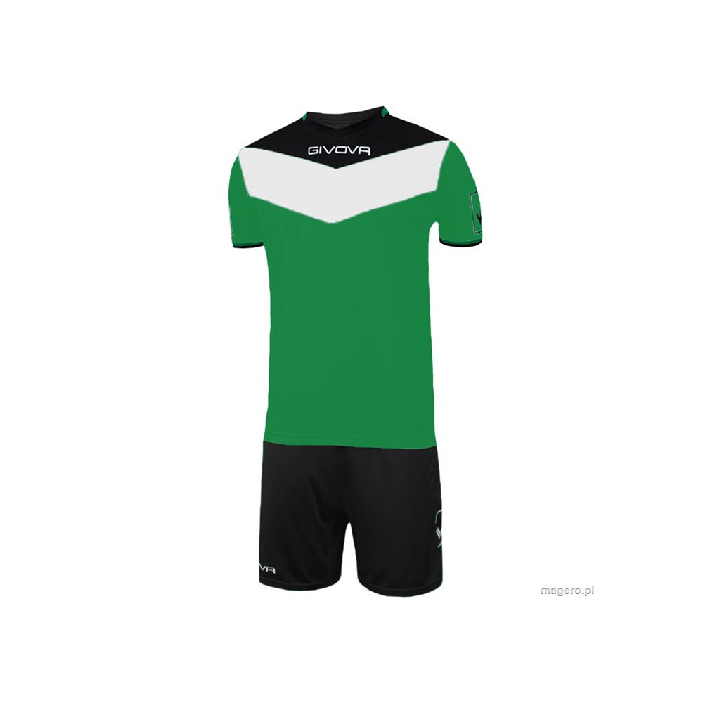 Komplet Givova Kit Campo zielono-czarny KITC53 1310