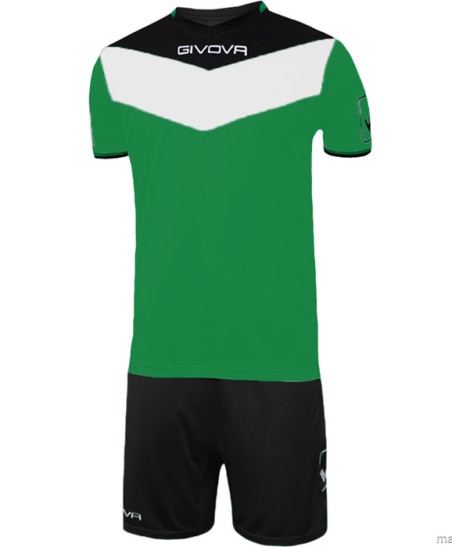 Komplet Givova Kit Campo zielono-czarny KITC53 1310