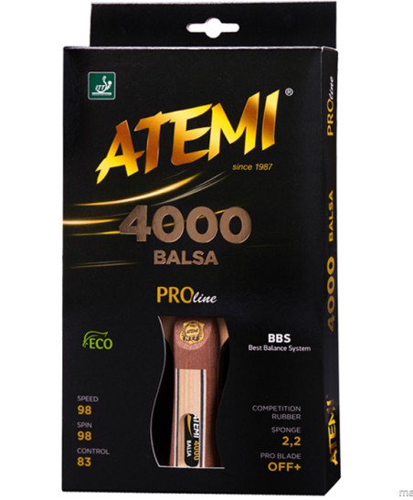 Rakietka do ping ponga Atemi 4000 Balsa anatomical