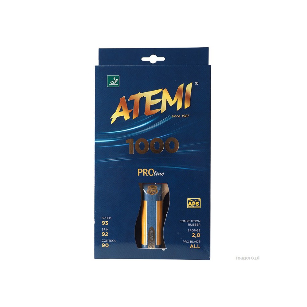 Rakietka do ping ponga New Atemi 1000 Pro anatomical