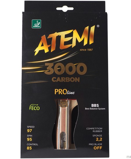Rakietka do ping ponga New Atemi 3000 Pro concave