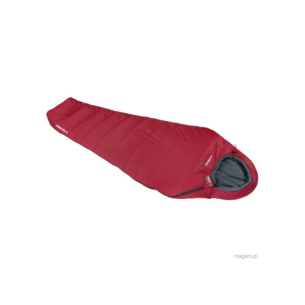 Śpiwór High Peak Hyperion 1M 210x80x50 cm bordowo-szary 23363