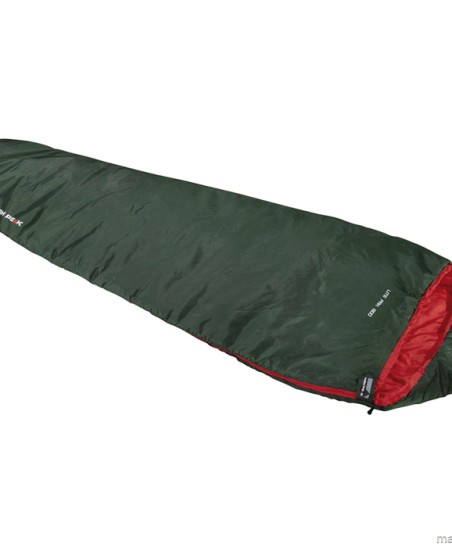 Śpiwór High Peak Lite Pak 800 210x75x50 cm zielono-czerwony 23260
