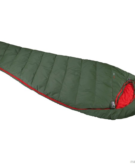 Śpiwór High Peak Pak 1000 220x80x50 cm zielono-czerwony 23250