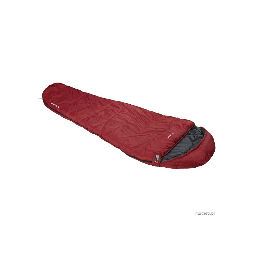 Śpiwór High Peak TR 300 230x85x55 cm bordowo-szary lewy 23066