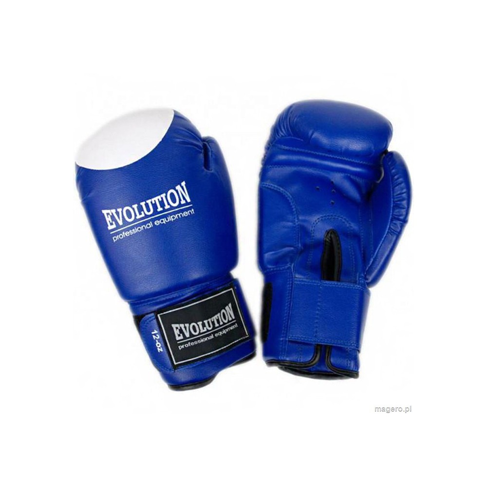 Evolution Rękawice bokserskie syntetyczne Pro RB-2110 niebieskie
