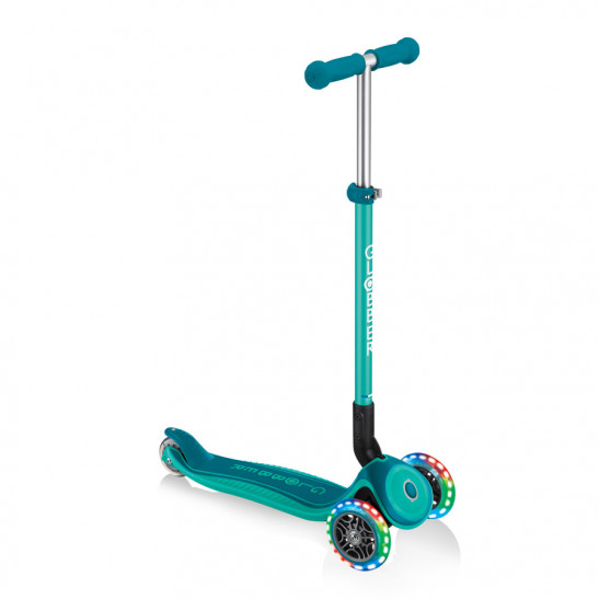 Hulajnoga 3-kołowa Globber Primo Foldable Plus Lights Emerald Green 439-107