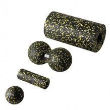 FSBM04 BLACK-YELLOW SET ZESTAW DO MASAŻU WAŁKI/PIŁKI(4 szt) HMS 