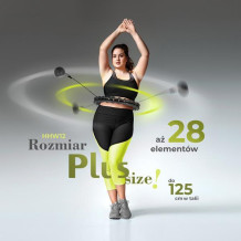 HHW12 BLACK HULA HOP Z WYPUSTKAMI I OBCIĄŻNIKIEM HMS