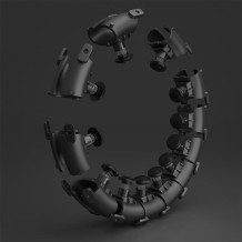 HHW12 BLACK HULA HOP Z WYPUSTKAMI I OBCIĄŻNIKIEM HMS