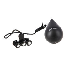 HHW12 BLACK HULA HOP Z WYPUSTKAMI I OBCIĄŻNIKIEM HMS