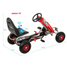 
						Gokart sportowy Enero 14 czerwony
					