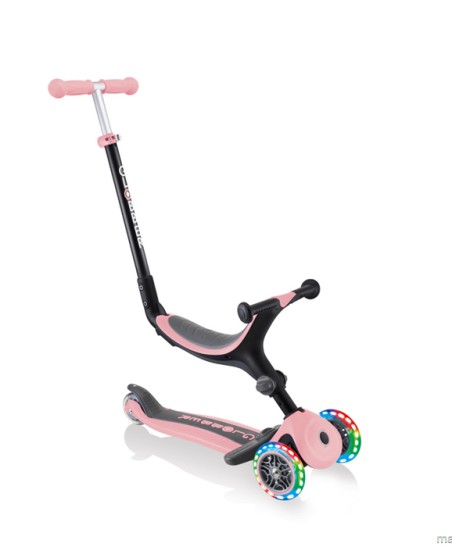 Hulajnoga jeździk rowerek Globber GO-UP Foldable Plus Lights 643-210 Pastel Pink