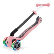 Hulajnoga jeździk rowerek Globber GO-UP Foldable Plus Lights 643-210 Pastel Pink